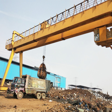 Kinocrane: 10ton-50ton Scrap Gantry Cranes with Grab Bucket