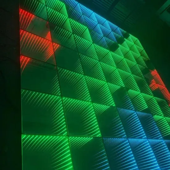 Disco Party DJ Stage Equipment with 3D Magic Mirror Effect LED RGB Abyss Dance Floor Panel