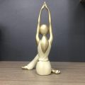 Patung yoga dan patung Yoga Girl Sculpture untuk Bilik Meditasi Pejabat Rumah