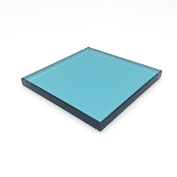 Light Blue Tempered Flat Colored Window Glass 3-6mm
