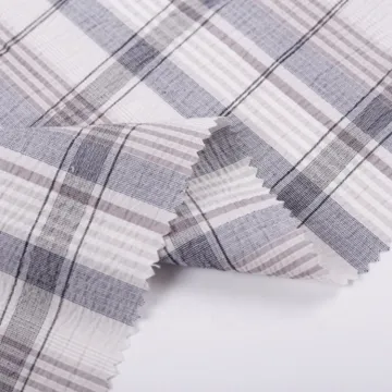 yarn dyed check jersey fabric for shirt