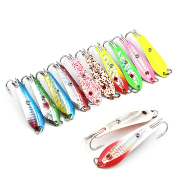 Saltwater Metal Stainless Steel Fishing Spoon Lures for Trolling