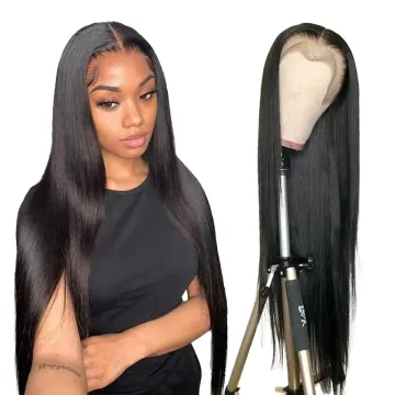 Lace Frontal Wig Vendors Wholesale Straight Transparent HD Lace Front Wigs For Black Women 100 Virgin Brazilian Human Hair Wigs