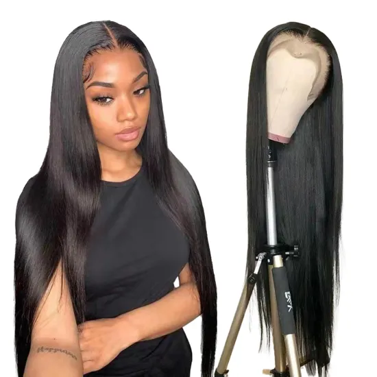 Lace Frontal Wig Vendors Wholesale Straight Transparent HD Lace Front Wigs For Black Women 100 Virgin Brazilian Human Hair Wigs
