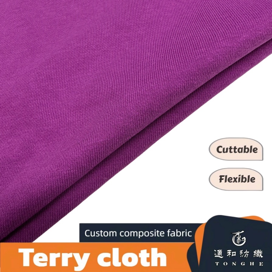 Havlular için Yumuşak CVC Terry Kumaş Kumaş