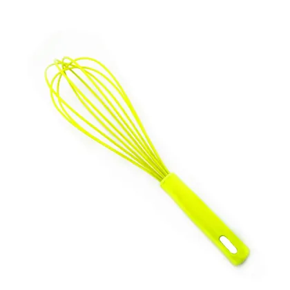 bright yellow Egg Beater silicone coated whisk