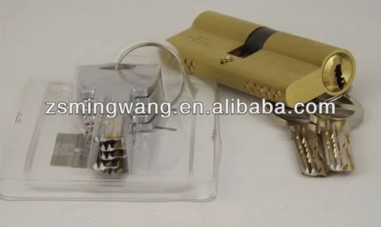 appartment snake groove polished brass double open cylinder