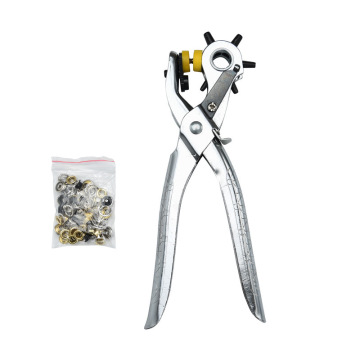 Professional 3-Piece Set: Multi-Function Stainless Steel Punch Pliers, Forceps, Crimpers & Eyelet Pliers for Enhanced DIY and Craft Projects