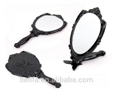 Belifa Black Butterfly folding Hand mirror