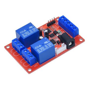 RS485 Serial Port Control 2-Channel Relay Module with Delay Function Using Single-Byte/MODBUS RTU Protocol