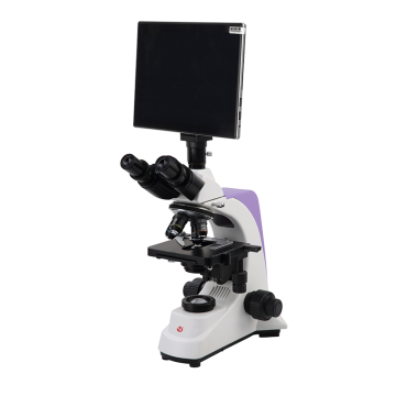 CM100T-D WF10x Eyepiece Finite Optical System Microscope with LED Illumination