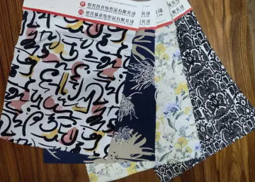 Rayon Irregular Figure Print Fabric Breathable Fabric
