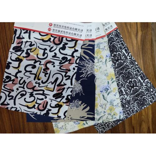 Rayon Irregular Figure Print Fabric Breathable Fabric