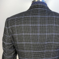 Männer ein Knöpfe Grid Business Casual Blazer Anzug