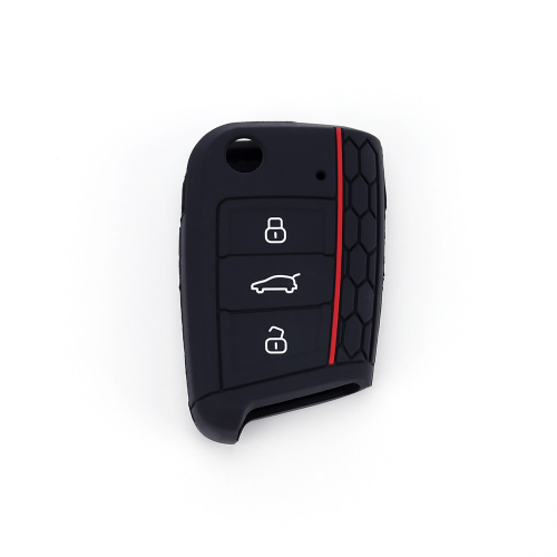 3 Buttons Remote Silicone Car Fob Key Case