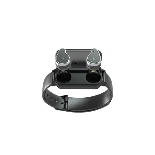 Neue mode der niedrigste preis smart dual kopfhörer wasserdicht touch fitness tracker ring