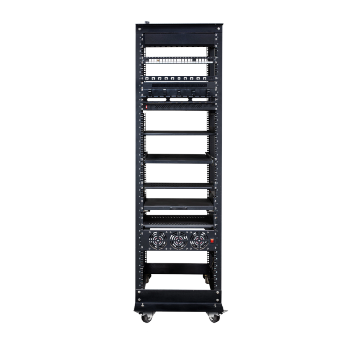 Sheet metal cabinet for storing IT servers