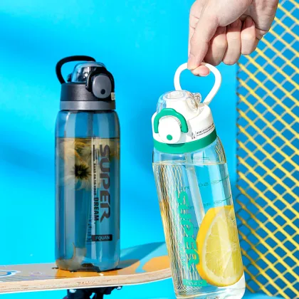 Personalized Gym Water Bottles with Clear Design - Custom Branded Fitness Water Bottles