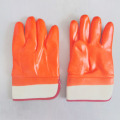 Guantes de trabajo protector químico a prueba de agua fluorescente PVC