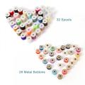 Sewing Thread Spools Kit with Handcraft Needle