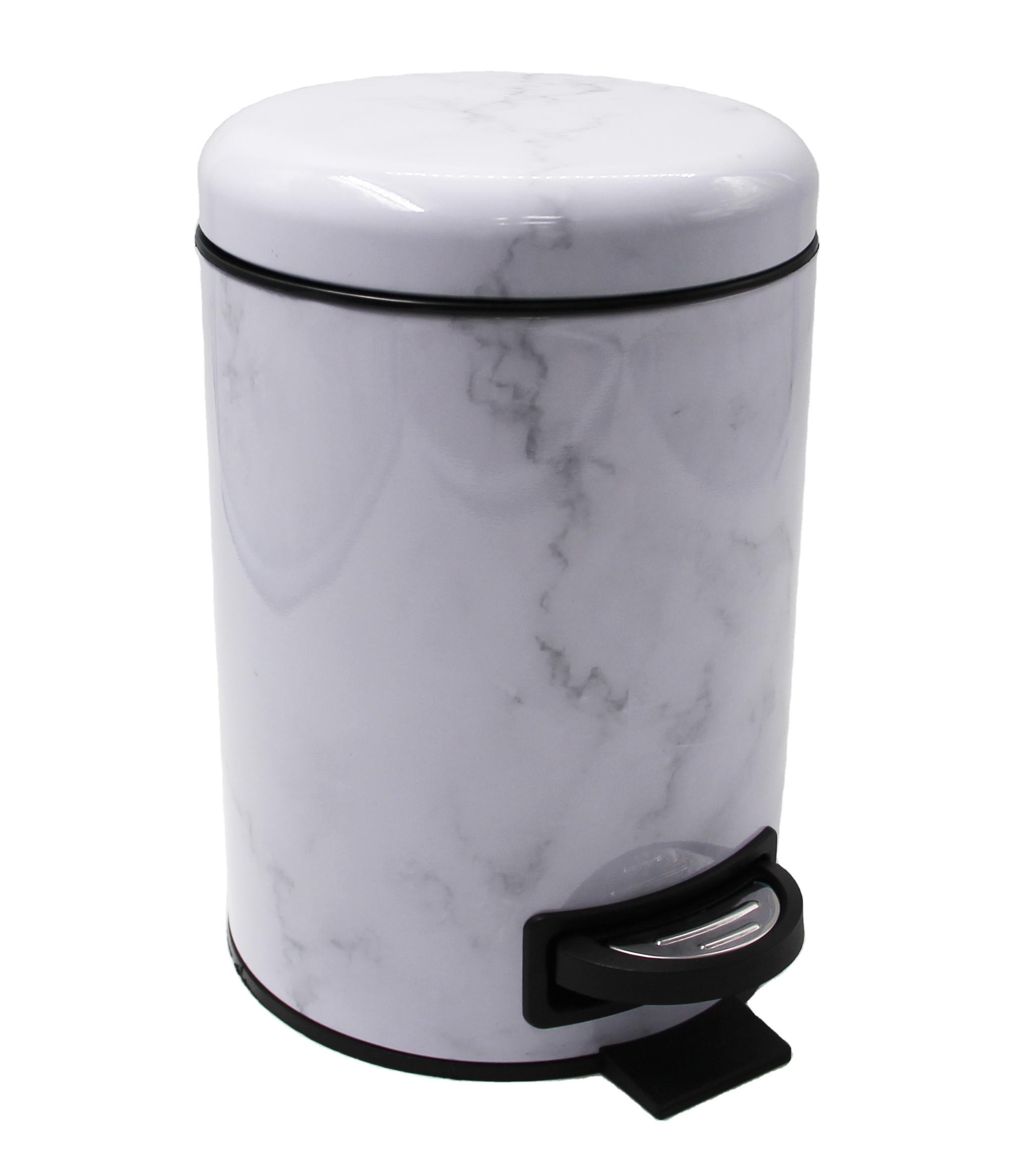 Steel Round Mable Pedal Trash Can