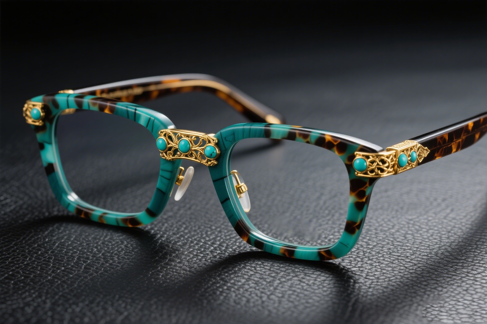 Handmade Turquoise Eyeglasses