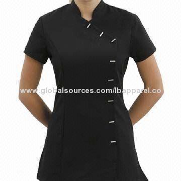 New Design 100% Polyester Women's Bar Uniform, Plus Size, Easy to Maintain