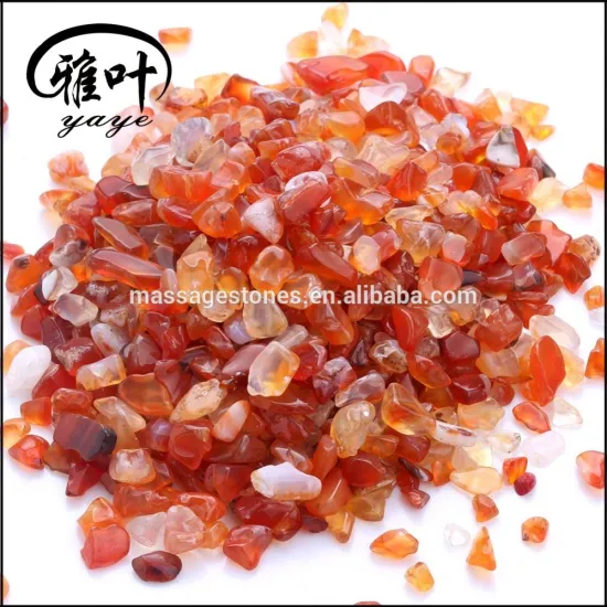 Wholesale 5-15mm natural semi precious Carnelian chip of stone small Tumbled stone