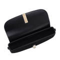 Elegant Companion Classic Leather Baguette Bag