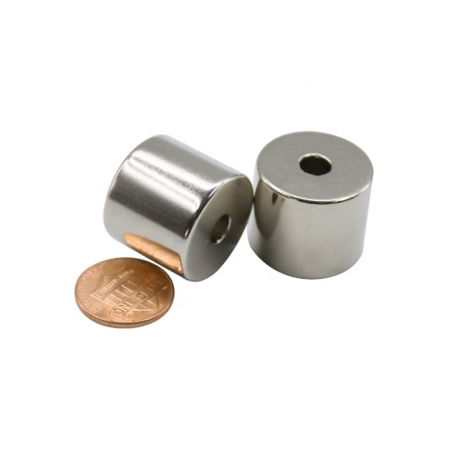 Strong sintered cylinder Neodym Magnet with hole