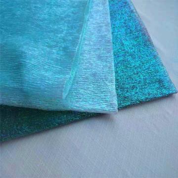 Crushed Iridescent Organza Fabric