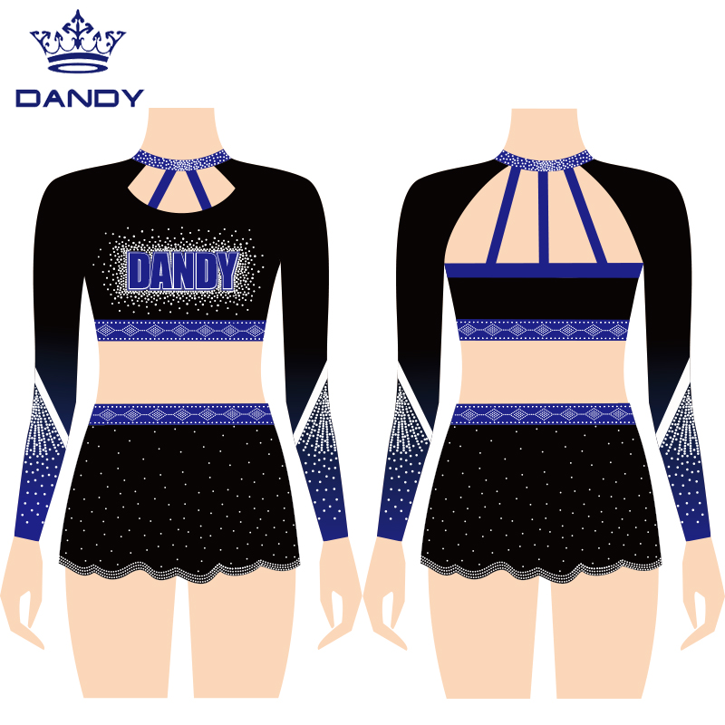 Source Rhinestone joy customized uniform cheerleading spandex