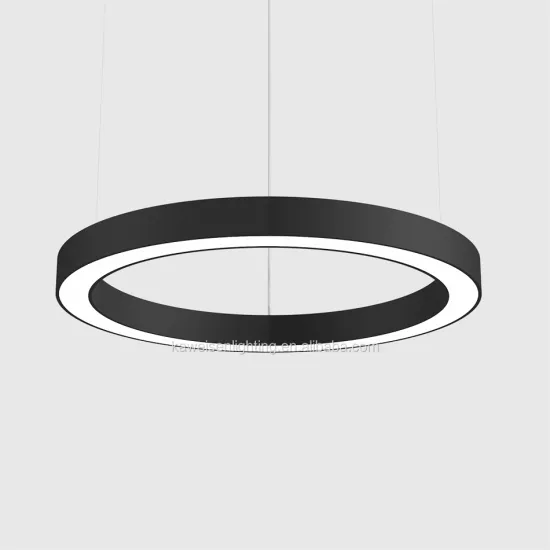 DIY Black Dimmable LED Pendant Ring Light - 30" Chandelier for Dining, Living Rooms, Kitchens, Islands, and Hallways