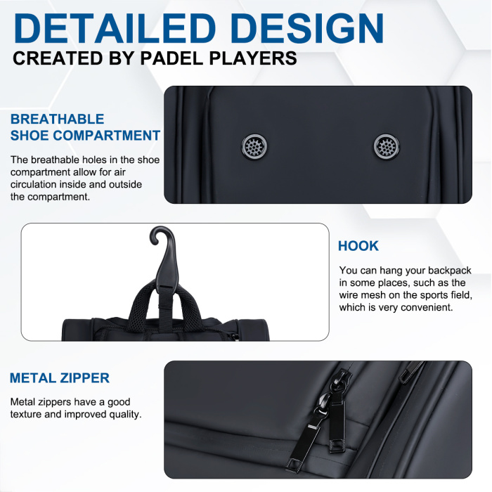 Durable Padel Backpack for Training and Matches