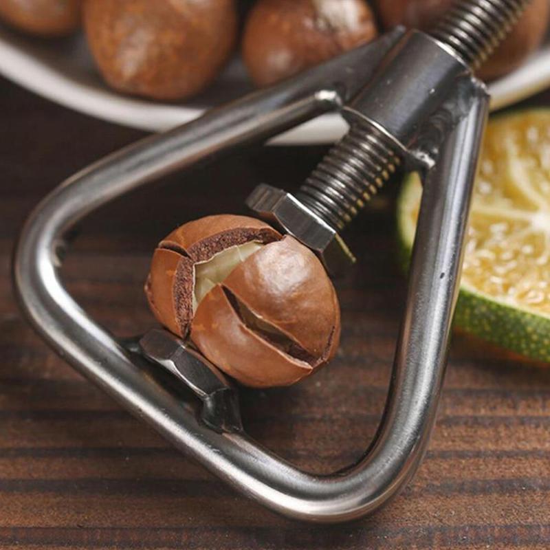 Multifunctional Manual Nut Opener Cracker Machine Walnut Steel Opening Kitchen Sheller Nut Macadamia Stainless Accessories E0S5