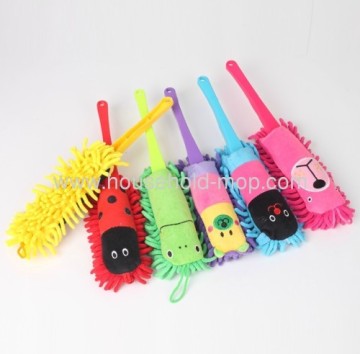 Tier rot Chenille Faser Duster kurze Pp Griff