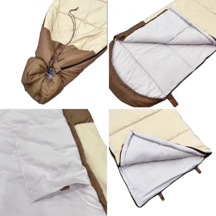Wholesale Lightweight Waterproof Envelop Sleeping Bag - 2 in 1 Double Sleeping Bag