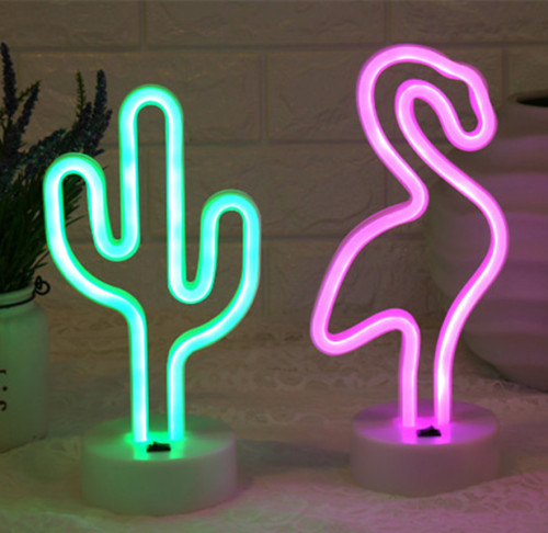 Leuke Cactus Neon Sign Lamp tekenen