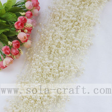 Popular 3+8MM Pearl White Artificial Pearl Beaded Garland For Décor