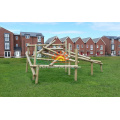 children's rope climbing outdoor structure playground