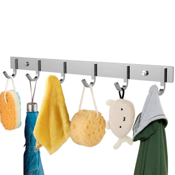 Wall Mounted Stainless Steel Hook Rack for Clothes