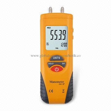 Factory Price Digital Manometer with Low-battery Display, Available in Various Colors