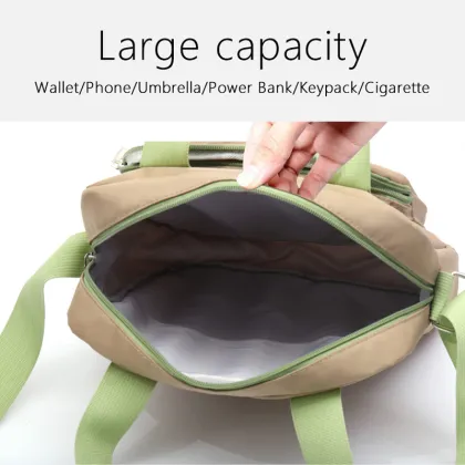 Men canvas chest bag messenger shoulder