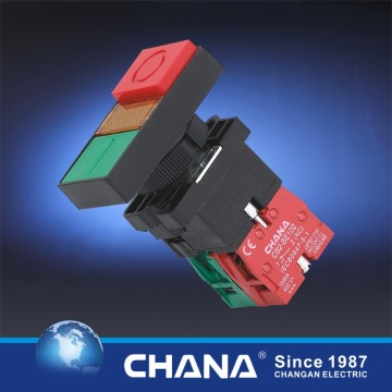 Double Head Button with Lamp 6V~380V Pushbutton Switch