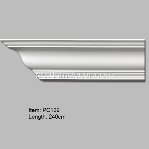 सादा Polyurethane सजावटी कर्निस मोल्डिंग
