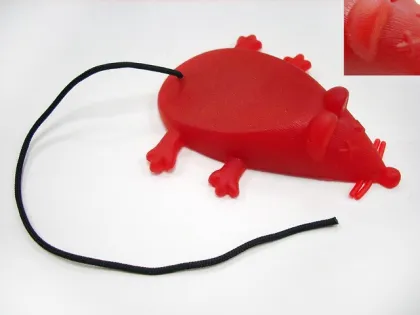 Heavy yellow poly decorative door stopper