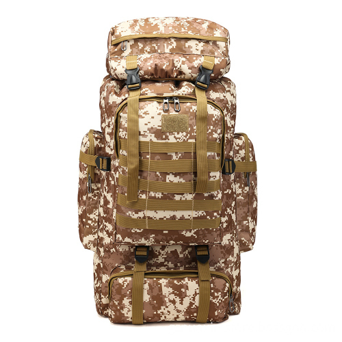 80L Tactical Climbing Mountaineering Backpack for Outdoor Hiking and Trekking