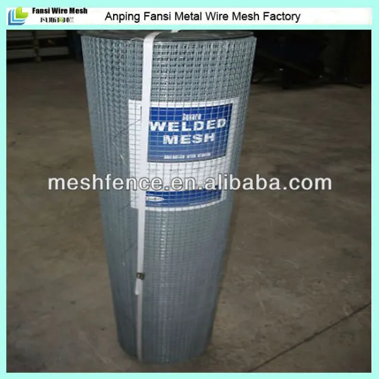 WELD MESH GALV.- 1200MM WIDE X 30M ROLL ; 12,5MM. X 12,5MM. X 1.47MM