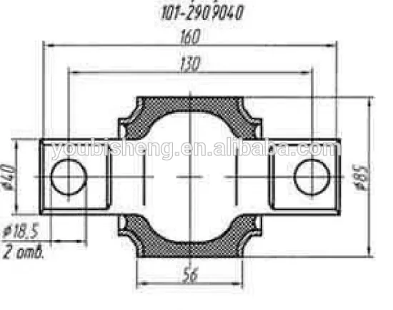 101-2909040, Maz, Torque rod bush