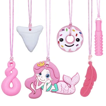 Amazon Hot Sale: Autism-Friendly Silicone Teething Toys and Chew Necklaces for Babies